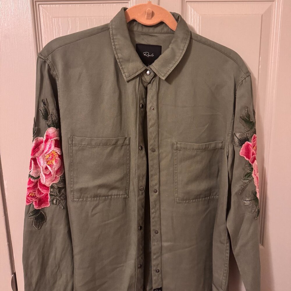 Rails Marcel Embroidered Snap Closure Button Down - image 4